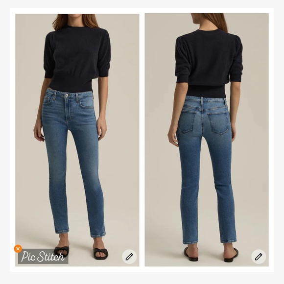 Favorite Daughter The Erin High Rise Slim Straight Jeans - Picture 1 of 11